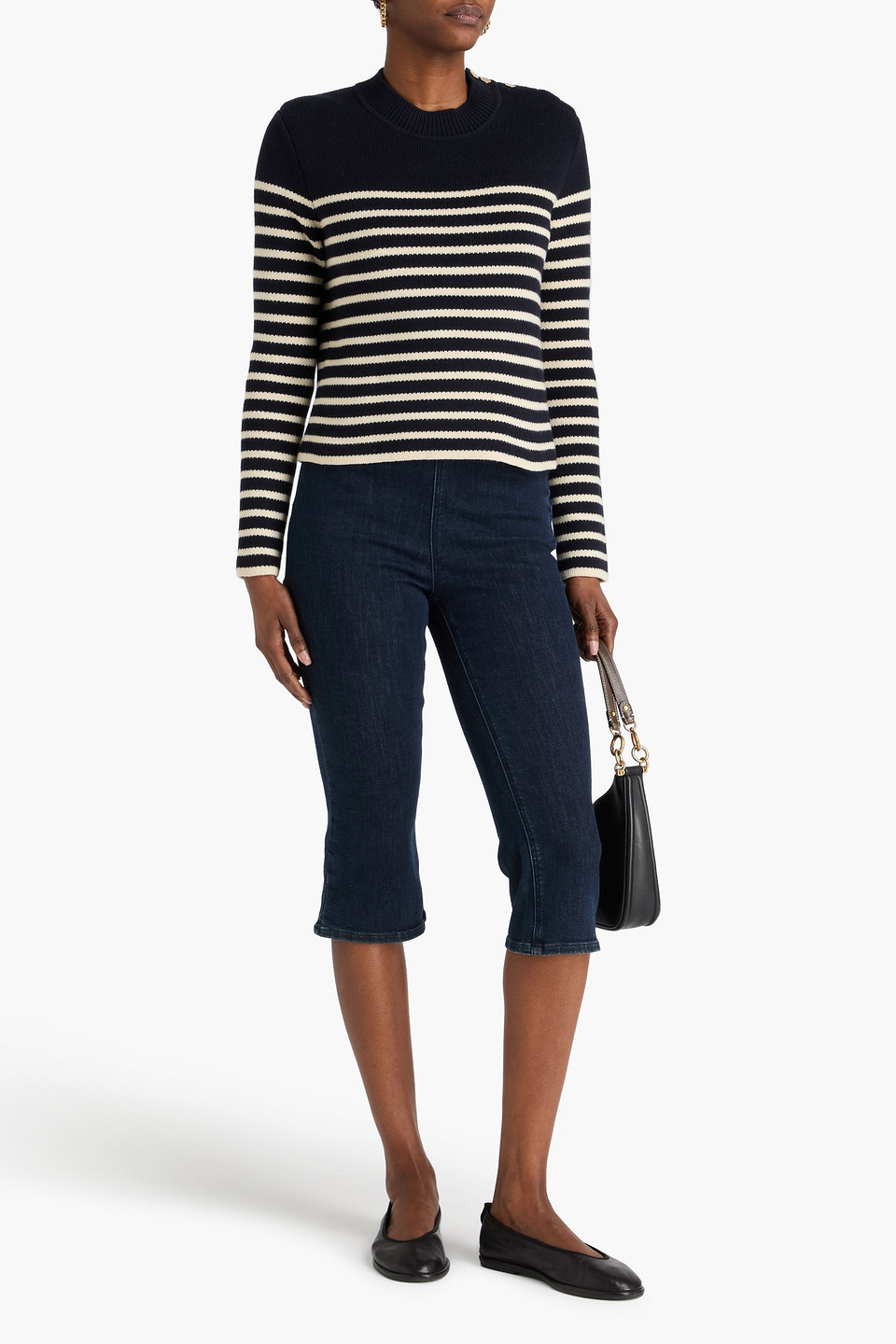  Altuzarra - Pullover Aus Einer Baumwoll-kaschmirmischung Mit Streifen - Blau - Xs 