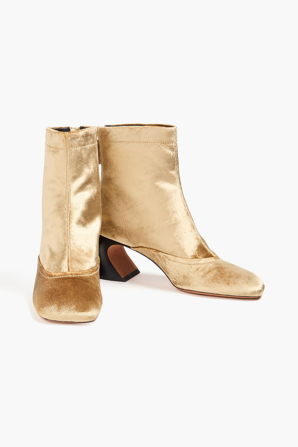  3.1 Phillip Lim - Ankle Boots „id“ Aus Samt - Metallic - Eu 35 