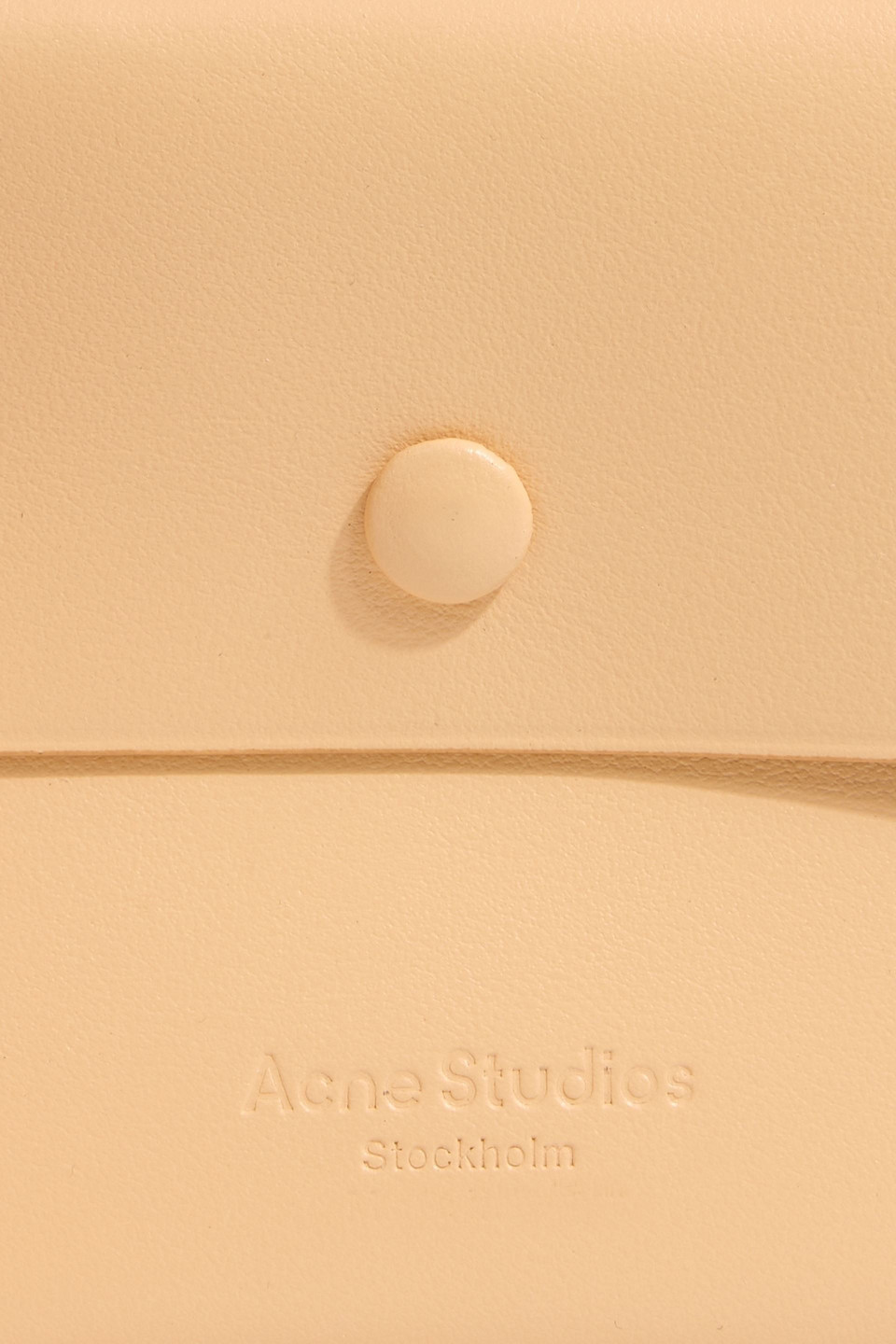 Acne Studios Leather Wallet In Sand