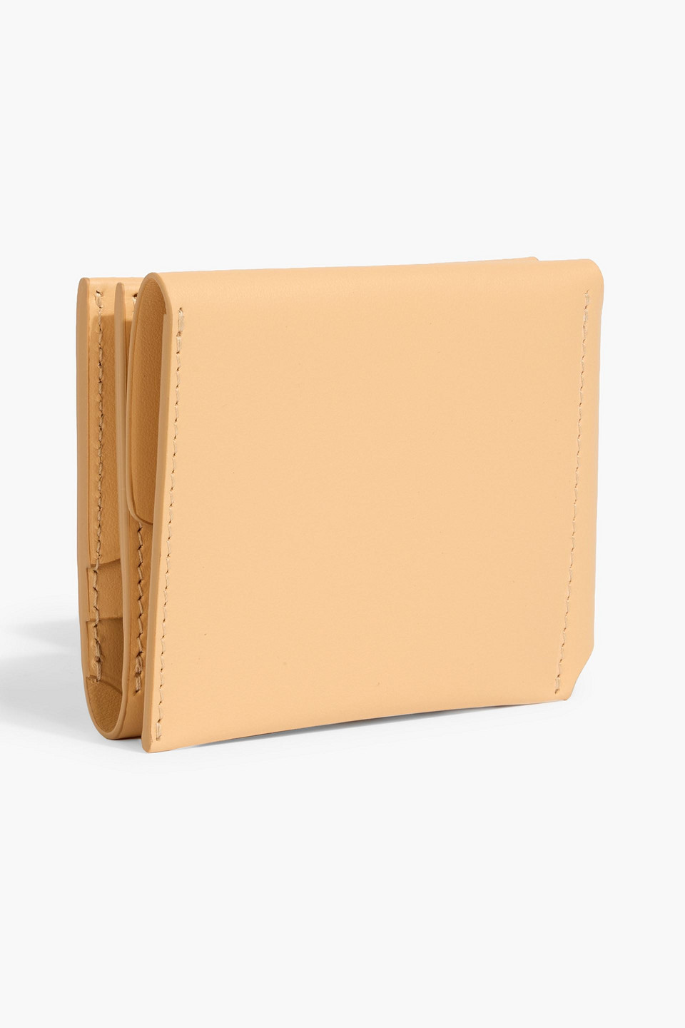 Acne Studios Leather Wallet In Sand