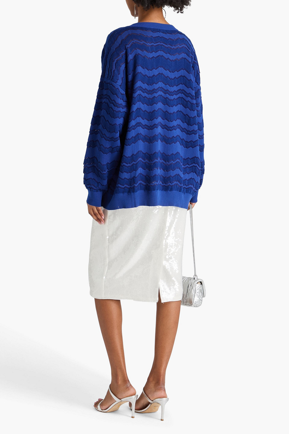  Missoni - Strickpullover In Häkeloptik - Blau - S 