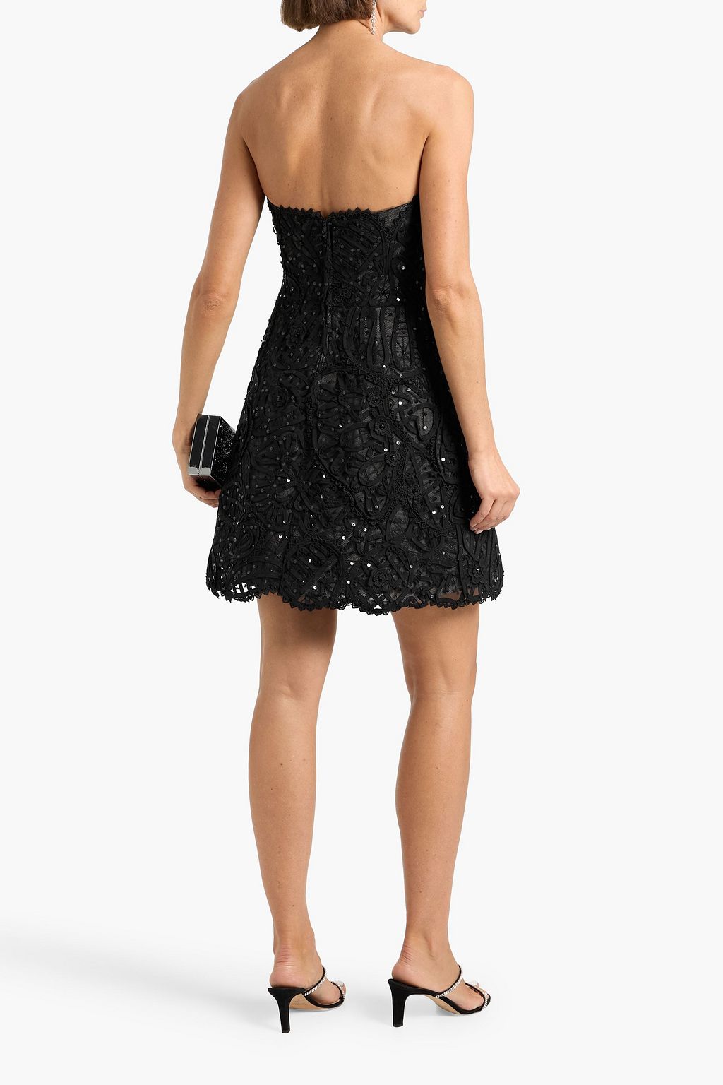dark blue strapless mini dress Blue Strapless Twist Top Bodycon Mini Dress