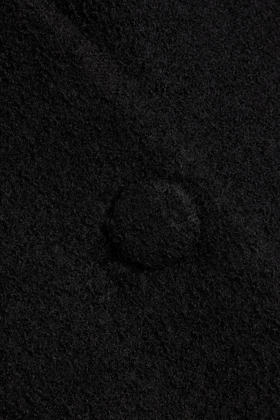 Another Tomorrow Boucle Cocoon Jacket In Black