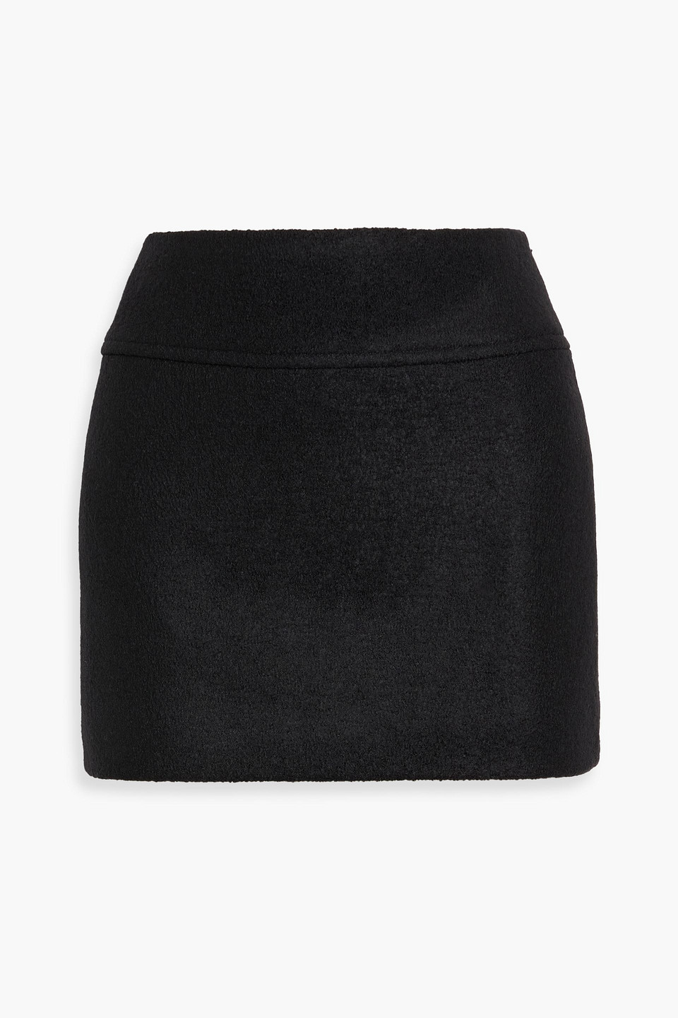 Another Tomorrow Wool Mini Skirt In Multi