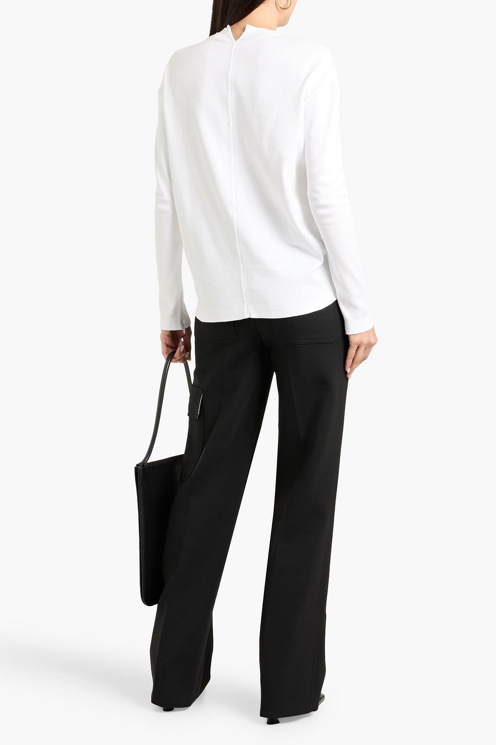 ANOTHER TOMORROW Cotton-jersey top