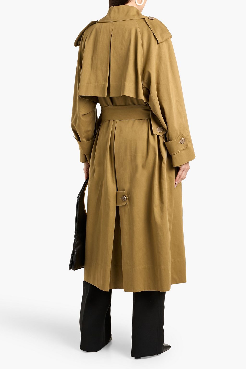 ANOTHER TOMORROW Belted Lyocell and cotton-blend trench coat | THE