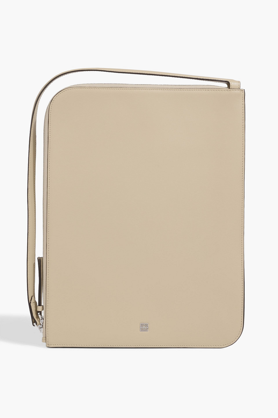 Totême Slim Leather Tote In Sand