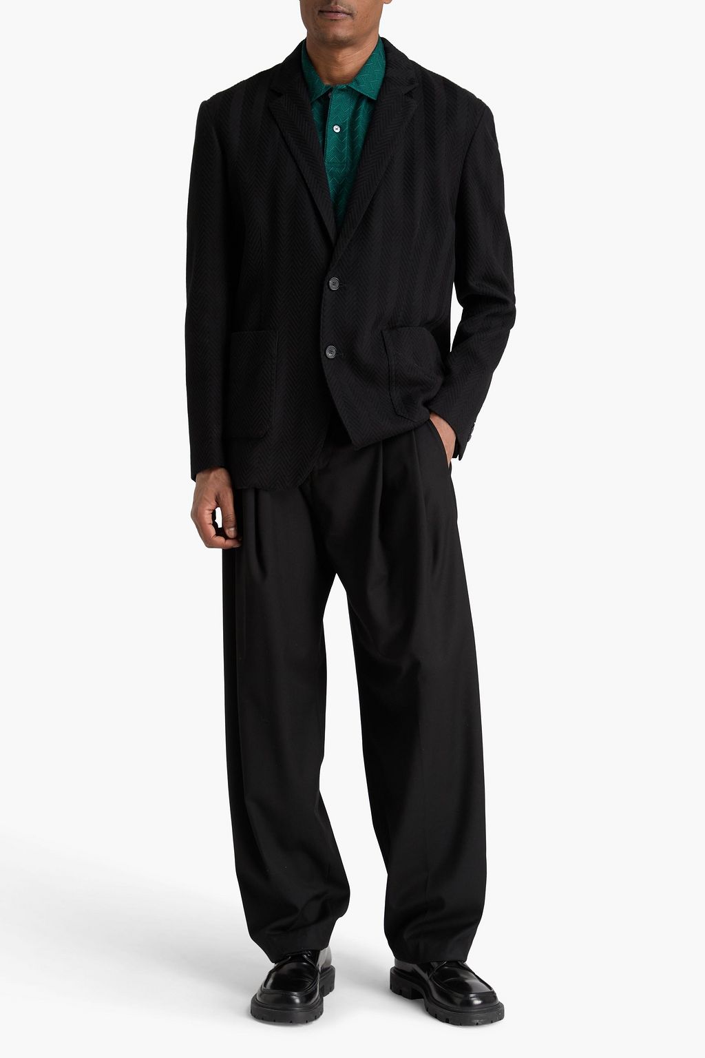 VALENTINO GARAVANI Wool-blend twill blazer | THE OUTNET