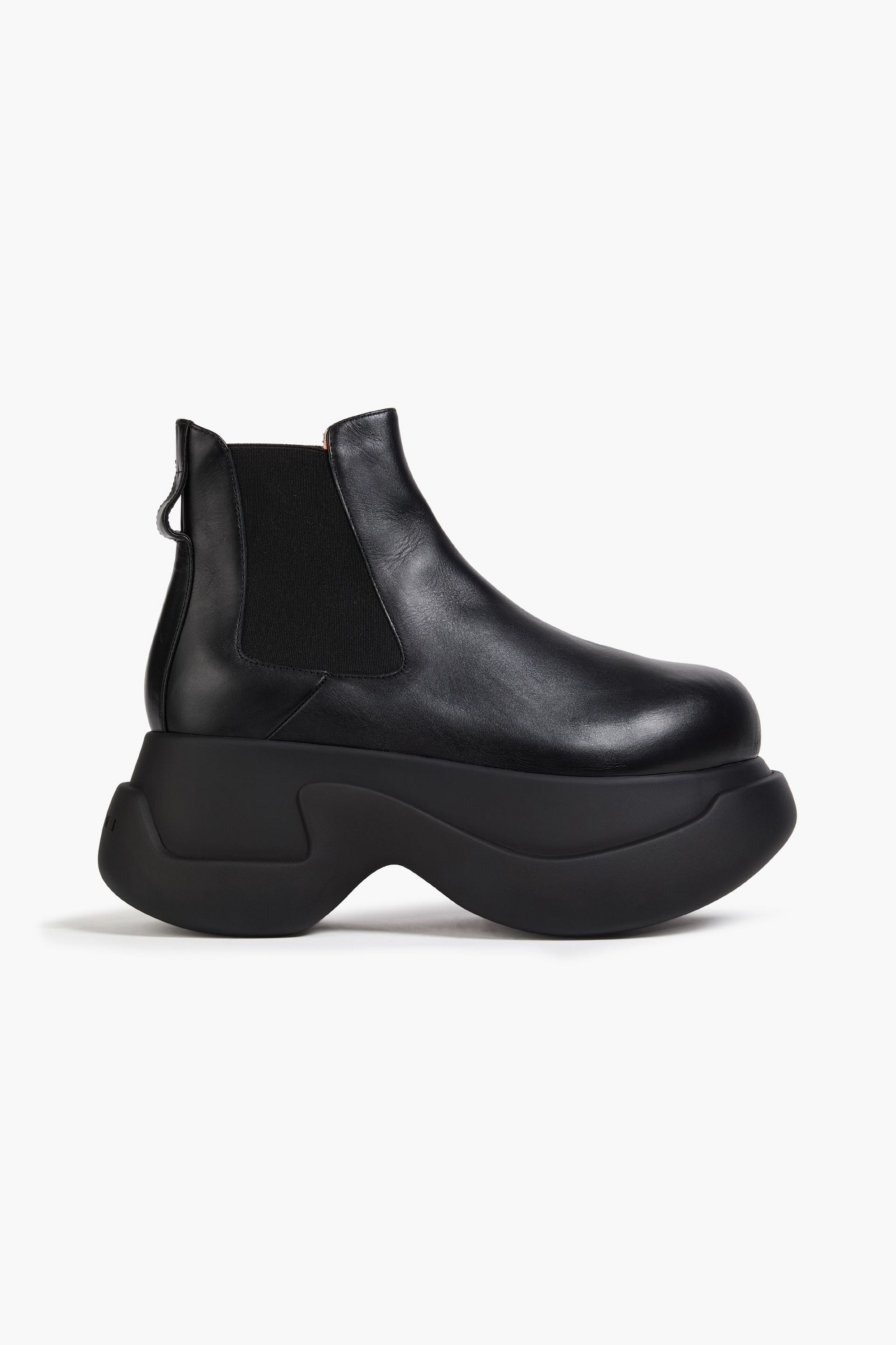 Marni Leather platform Chelsea boots