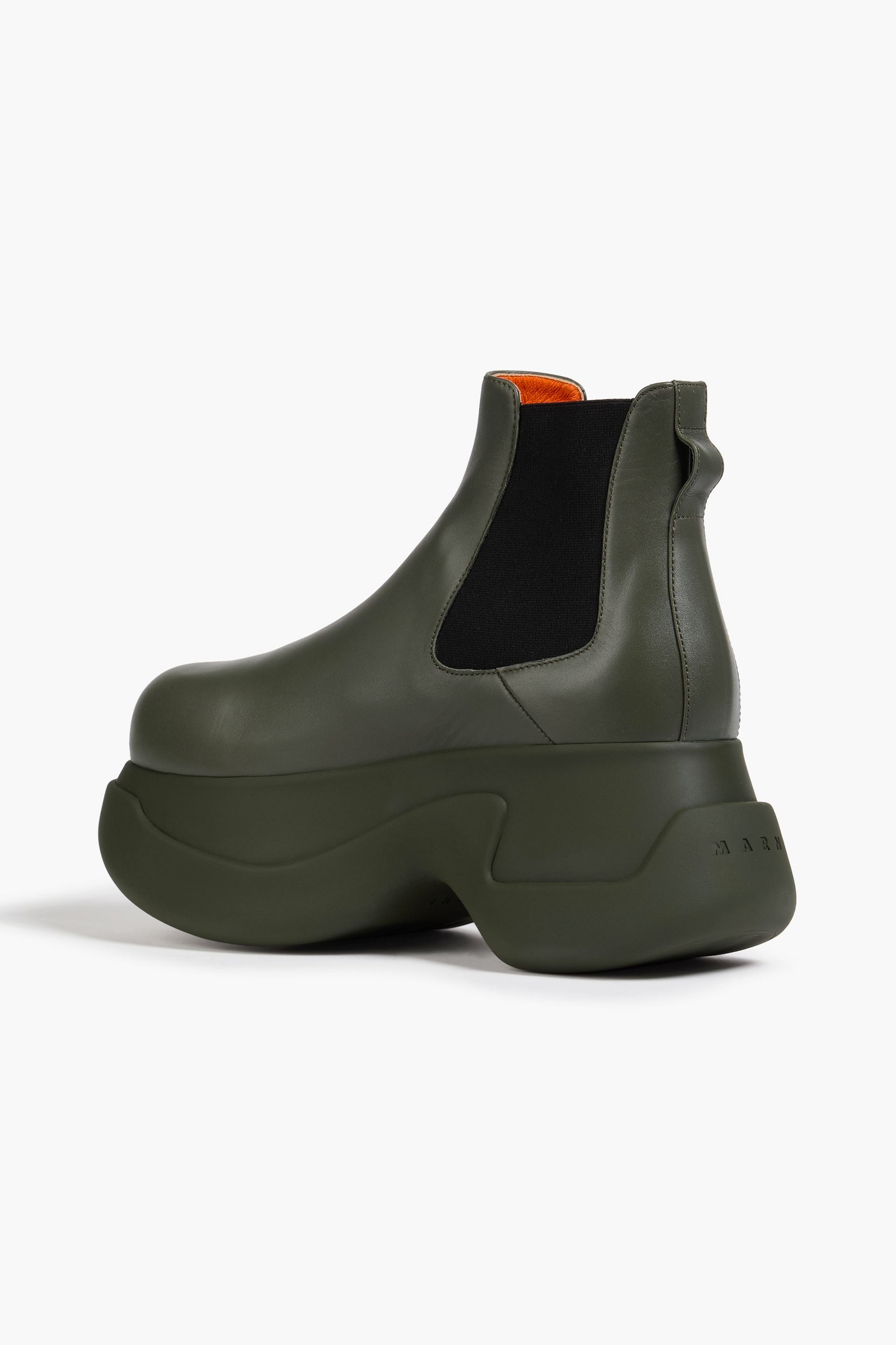 Marni - Leather platform Chelsea boots | Plush