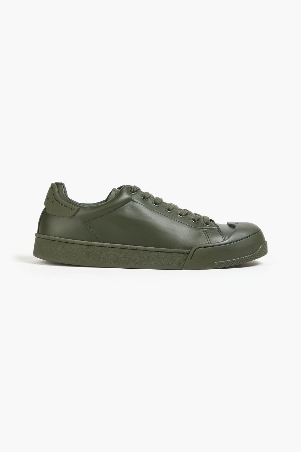 marni - dada leather sneakers - green - eu 35