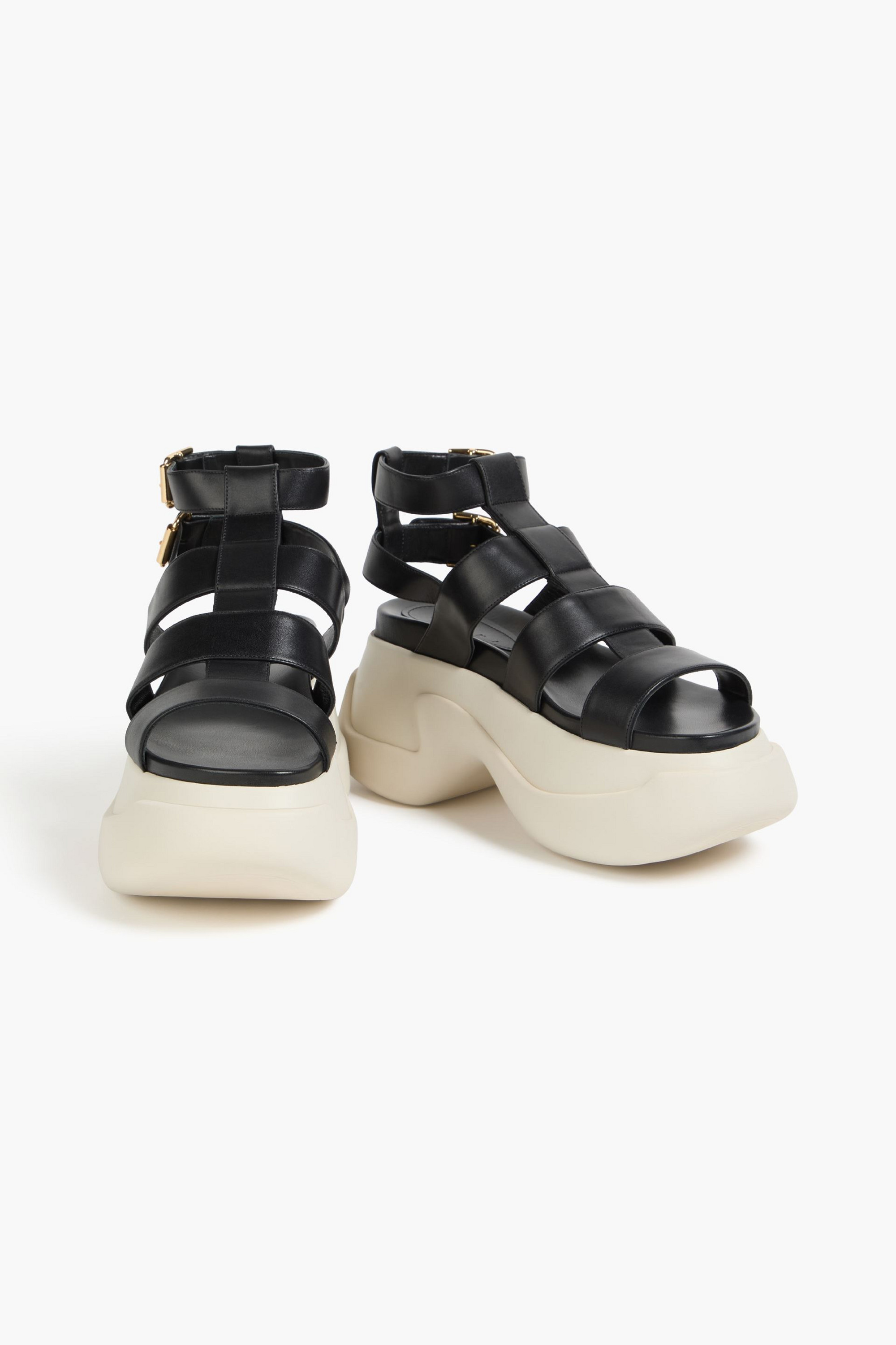 Marni - Leather exaggerated-sole sandals | Plush