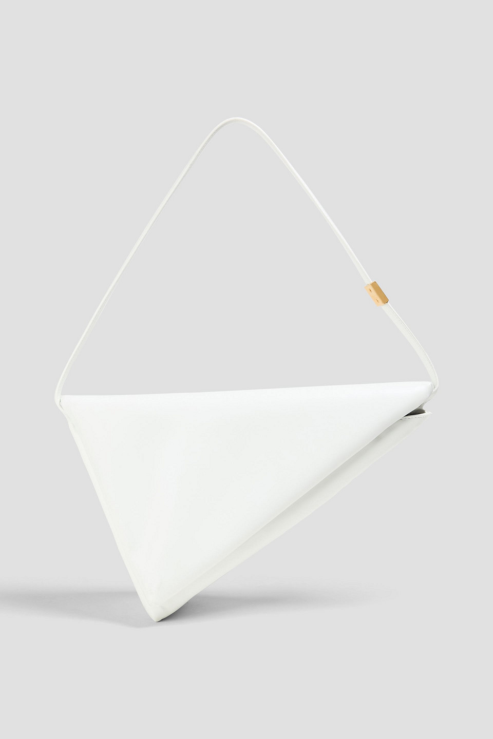marni - prisma leather shoulder bag - white - onesize