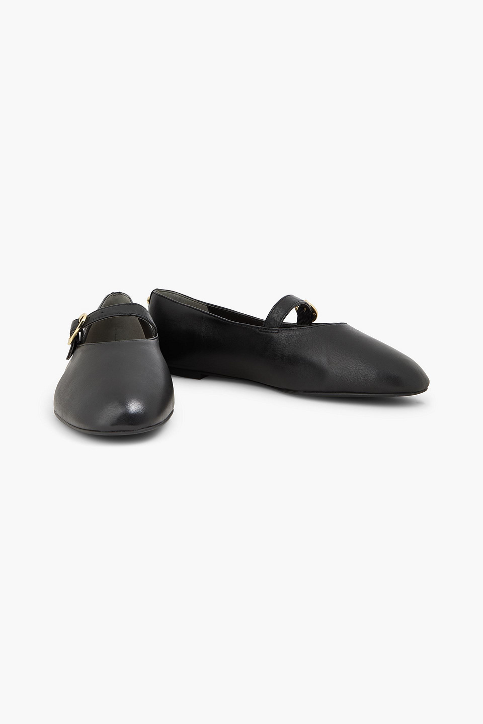  Stuart Weitzman - Mary-jane-ballerinas Aus Leder - Schwarz - Us 5.5 