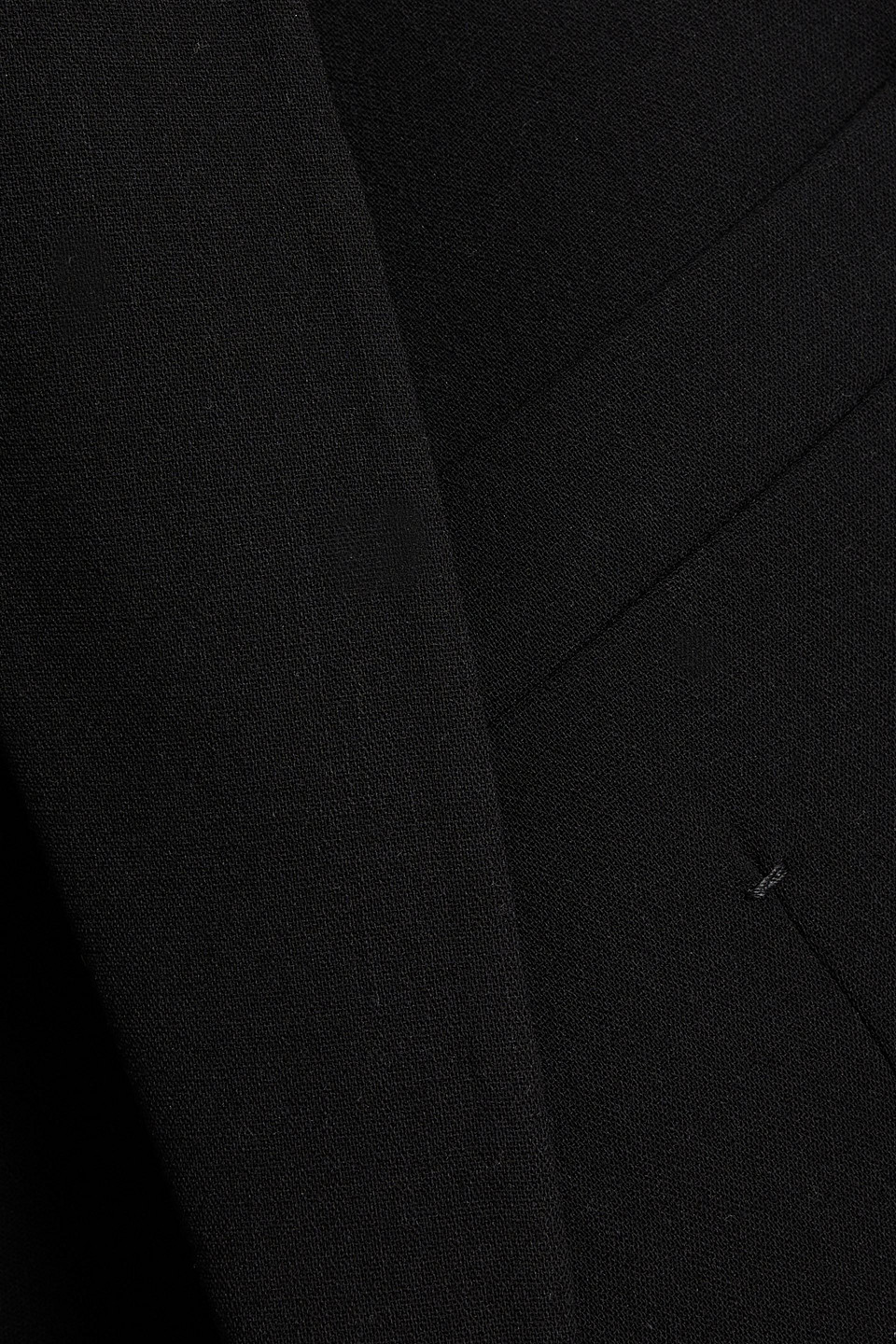 Another Tomorrow Wool-blend Blazer In Black