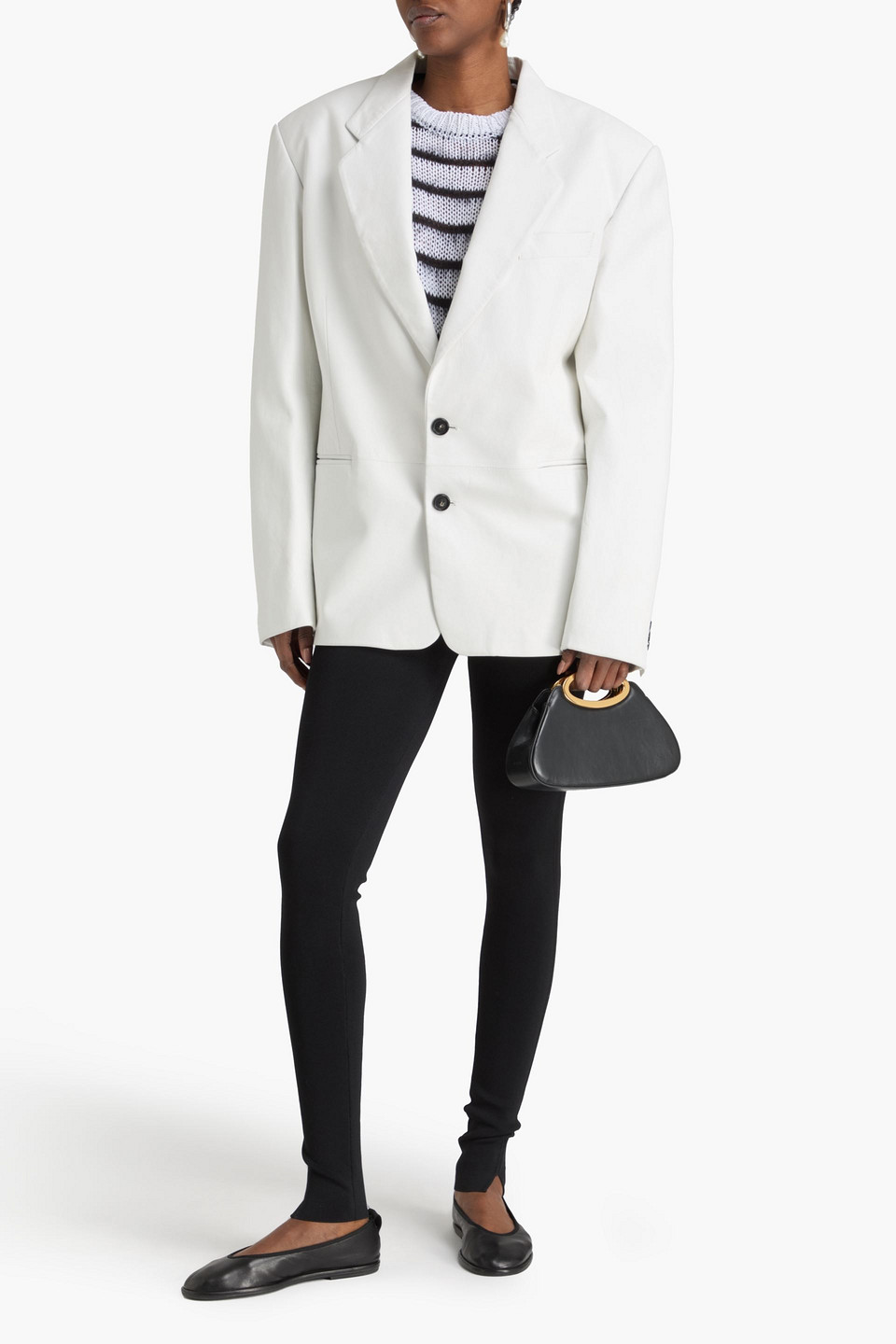  Marni - Blazer Aus Leder - Weiß - It 38 