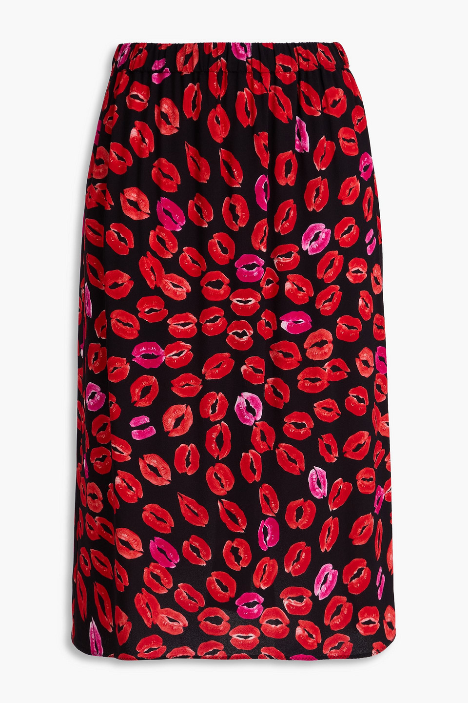 Marni Printed Crepe Skirt In Multi