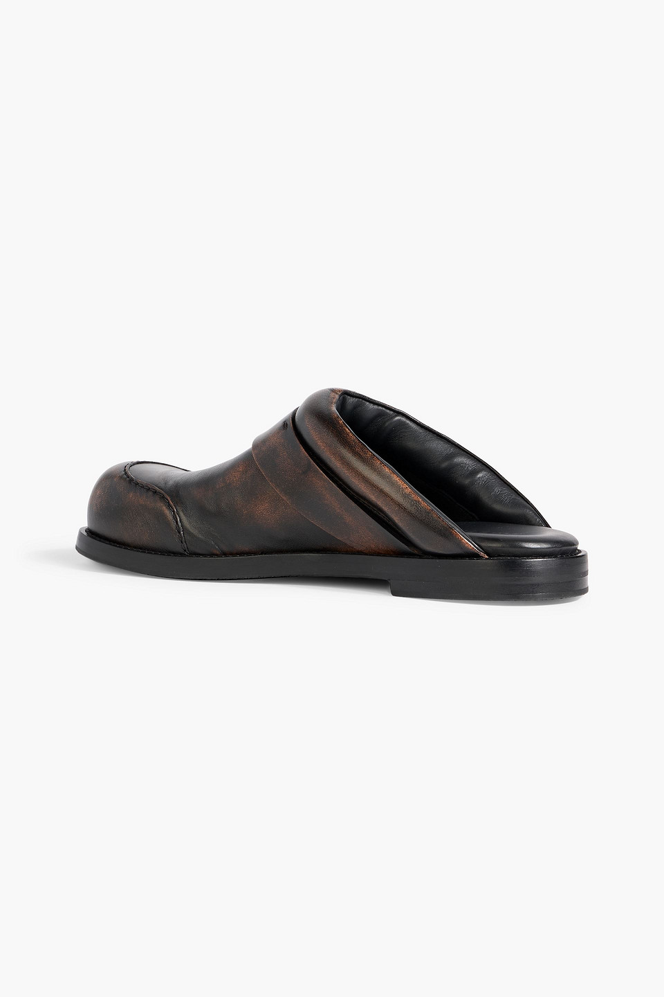 Acne Studios Leather Mules In Brown