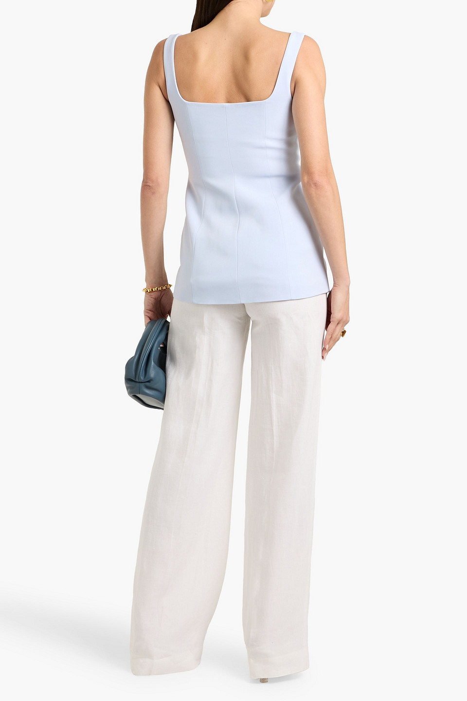  Another Tomorrow - Crepe Top - Blue - It 40 