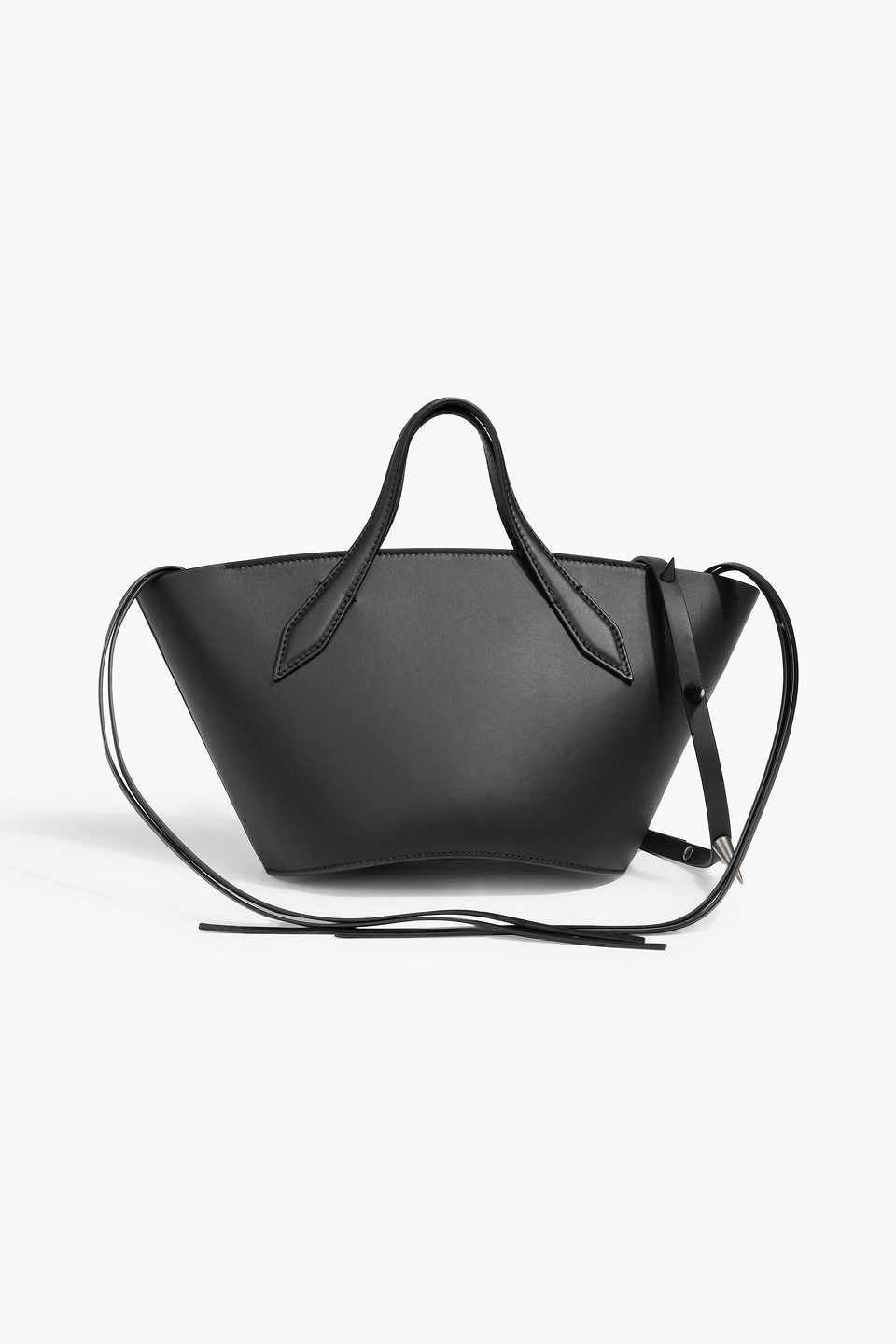 Acne Studios Altona Spiked Leather Tote In Black