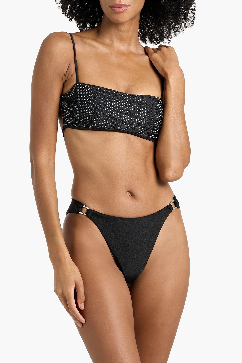  Simkhai - Bikini-höschen „francesca“ Mit Verzierung - Schwarz - Xs 