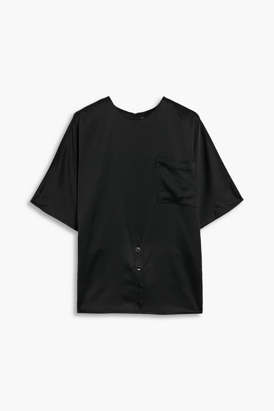 3.1 phillip lim - satin top - black - us 00