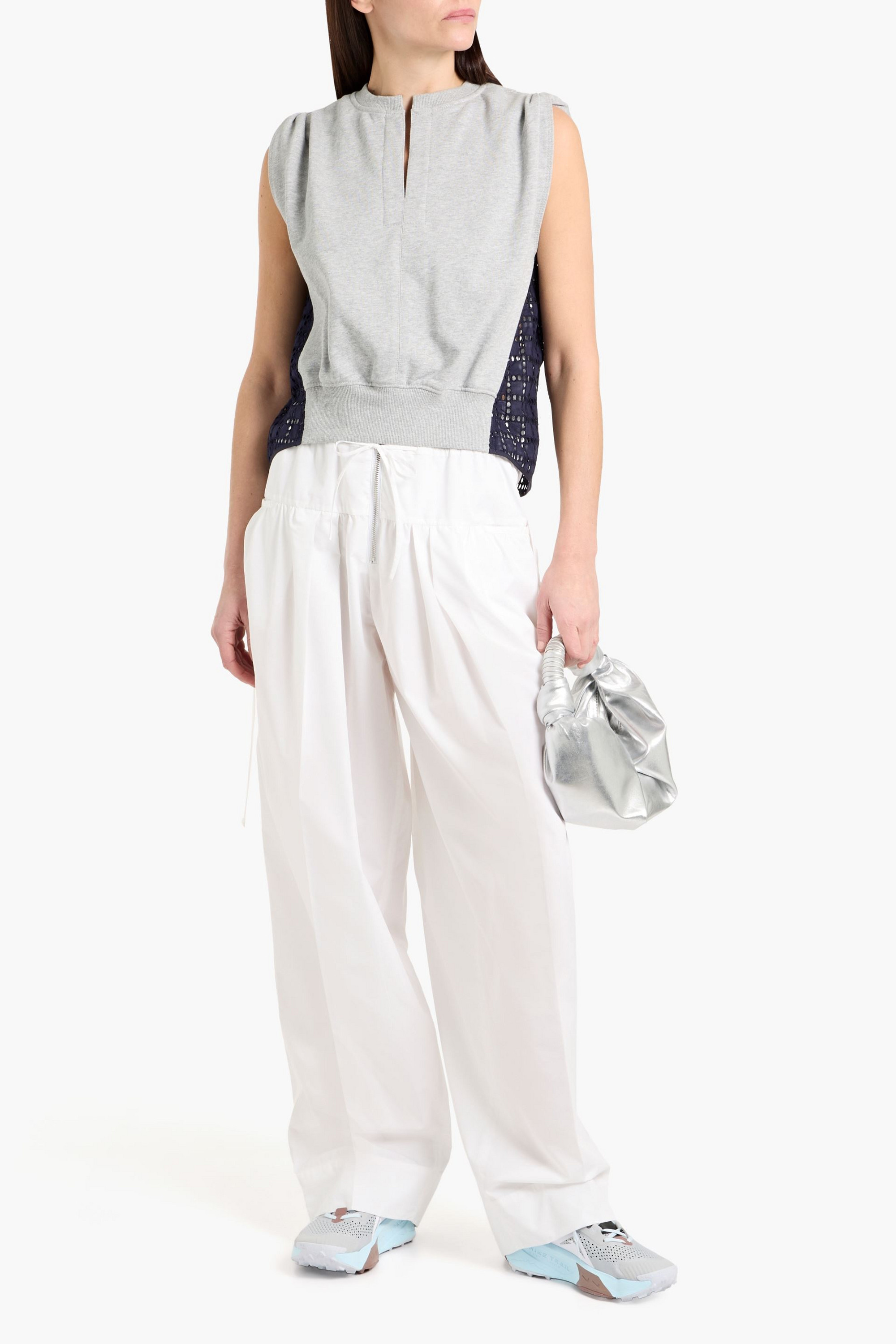 3.1 Phillip Lim Canvas-trimmed cotton-blend tapered pants