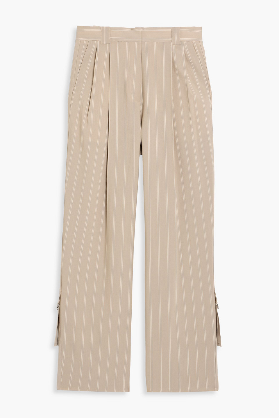 3.1 phillip lim - pinstriped woven straight-leg pants - neutral - us 2