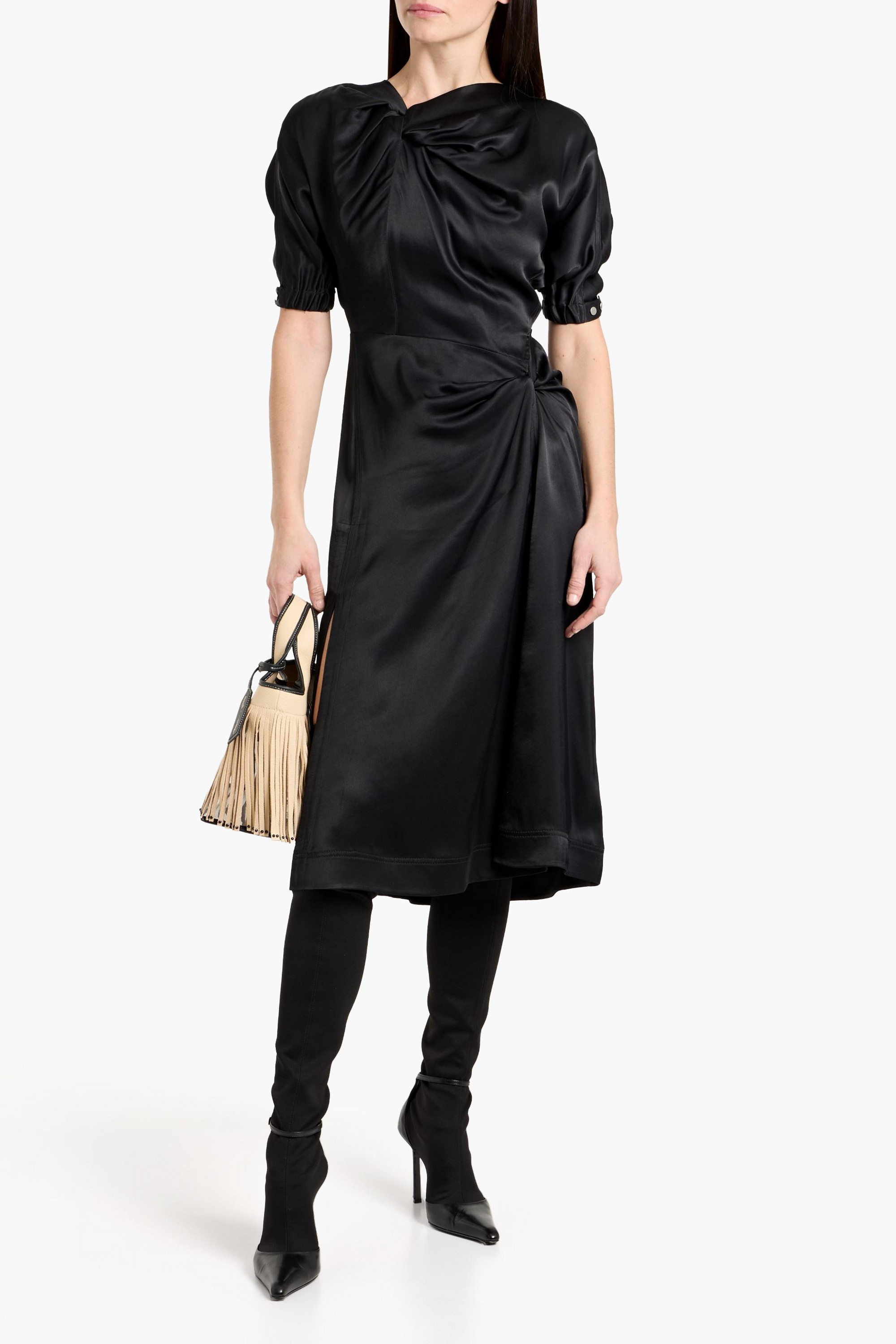3.1 Phillip Lim Twisted satin midi dress