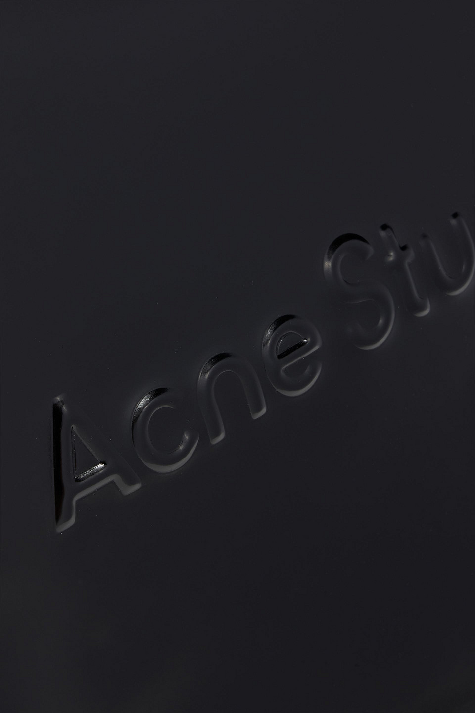 Acne Studios Embossed Tote In Black