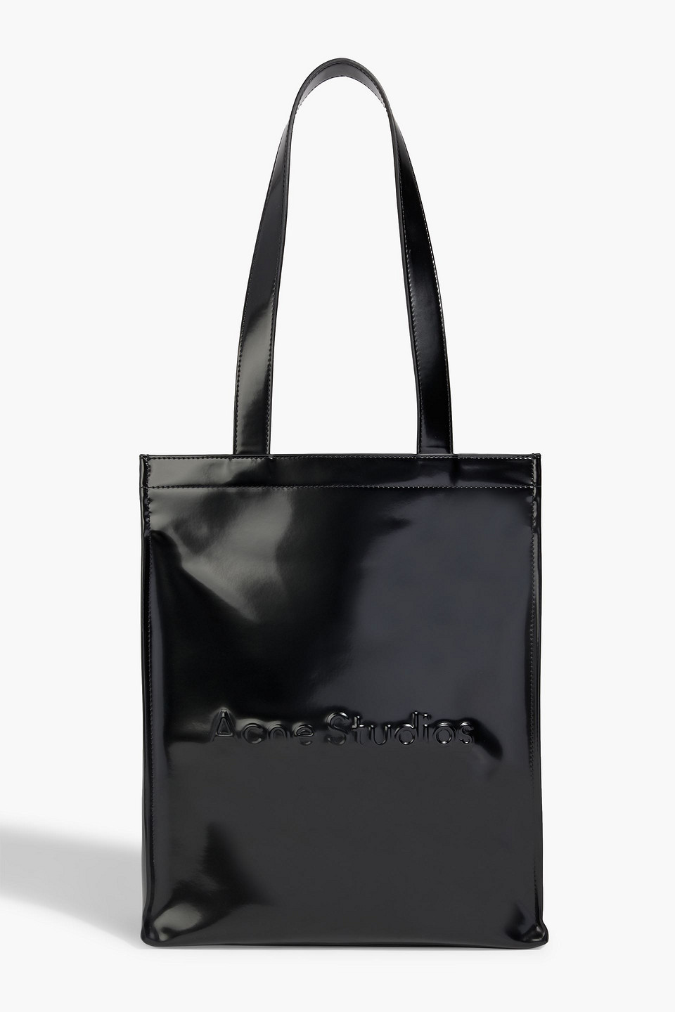 Acne Studios Embossed Tote In Black
