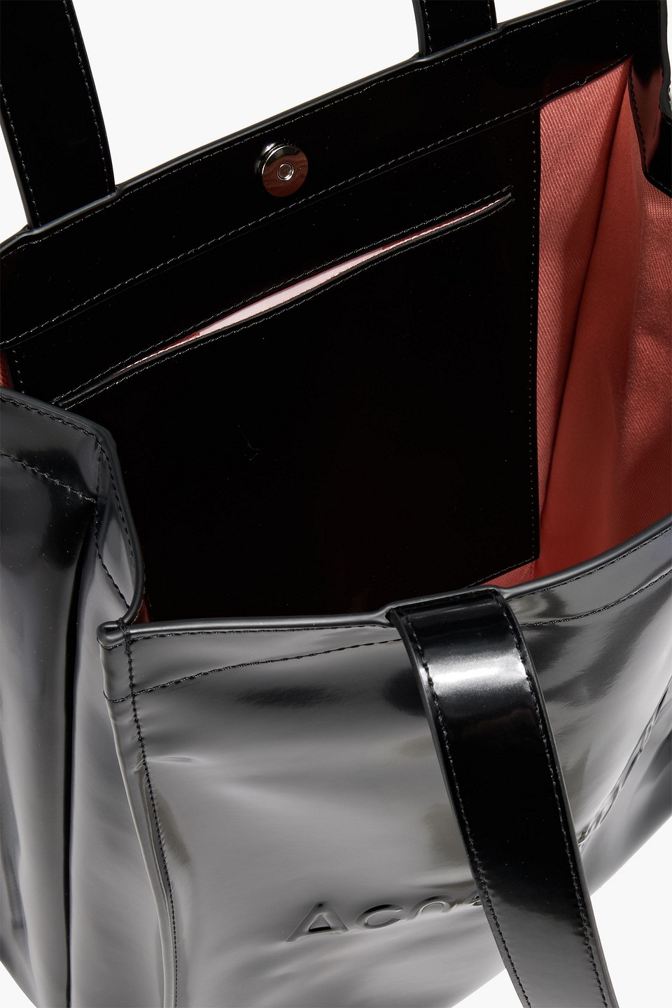 Acne Studios Embossed Tote In Black