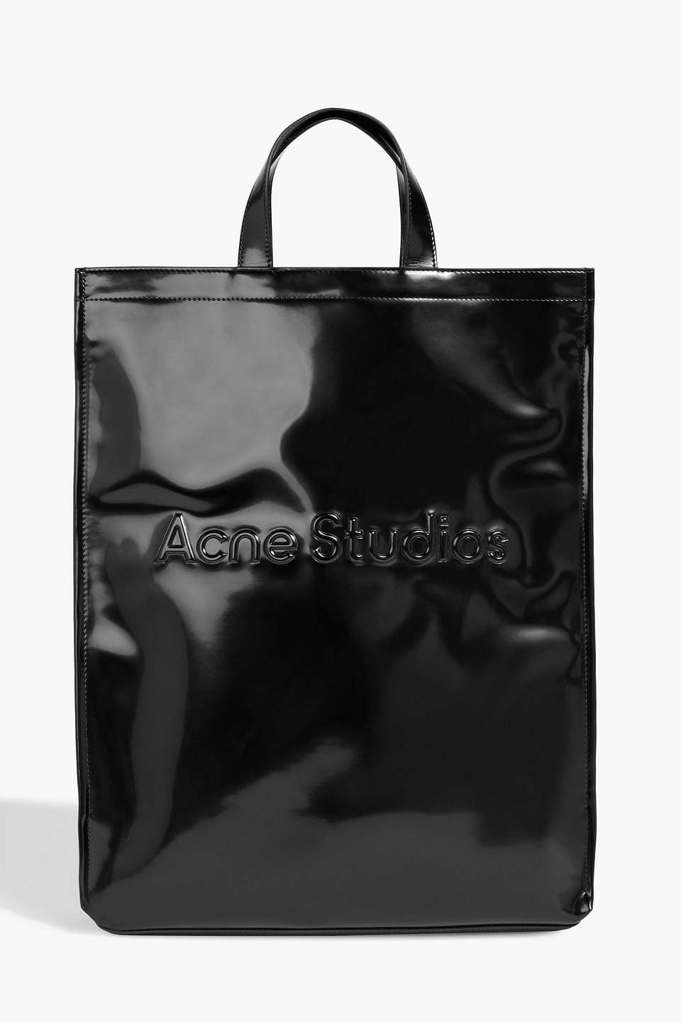 Acne Studios Embossed Tote In Black