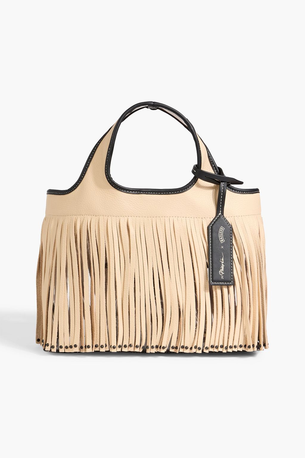 3.1 PHILLIP LIM + Baileys bead-embellished fringed pebbled-leather