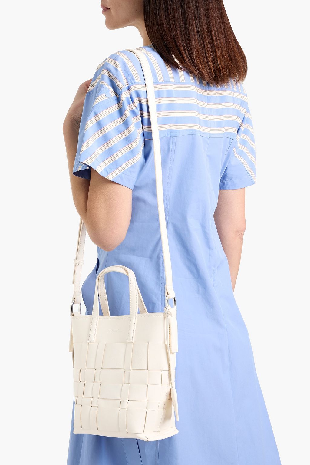 3.1 PHILLIP LIM Odita mini woven leather bucket bag | THE OUTNET