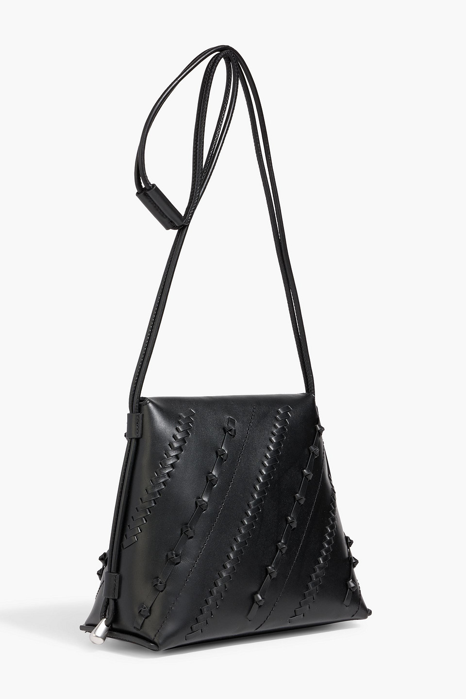  3.1 Phillip Lim - Crossbody Bag „id Petite Soft“ Aus Leder Mit Details Im überwendlichstich - Schwarz - Onesize 