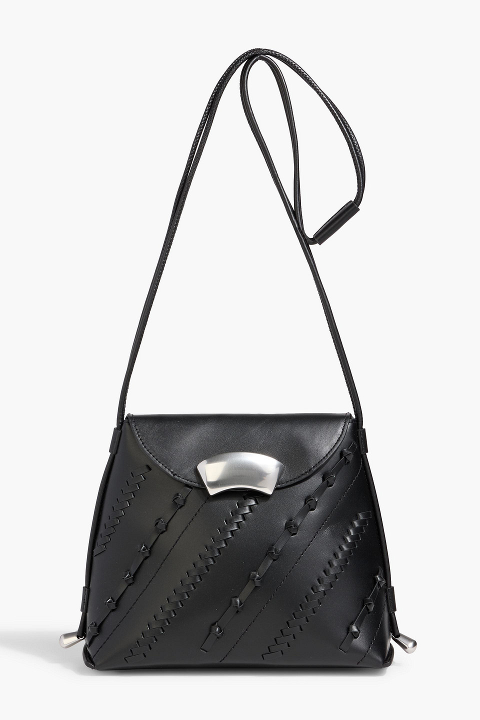 3.1 phillip lim - id petite soft whipstitched leather cross-body bag - black - onesize