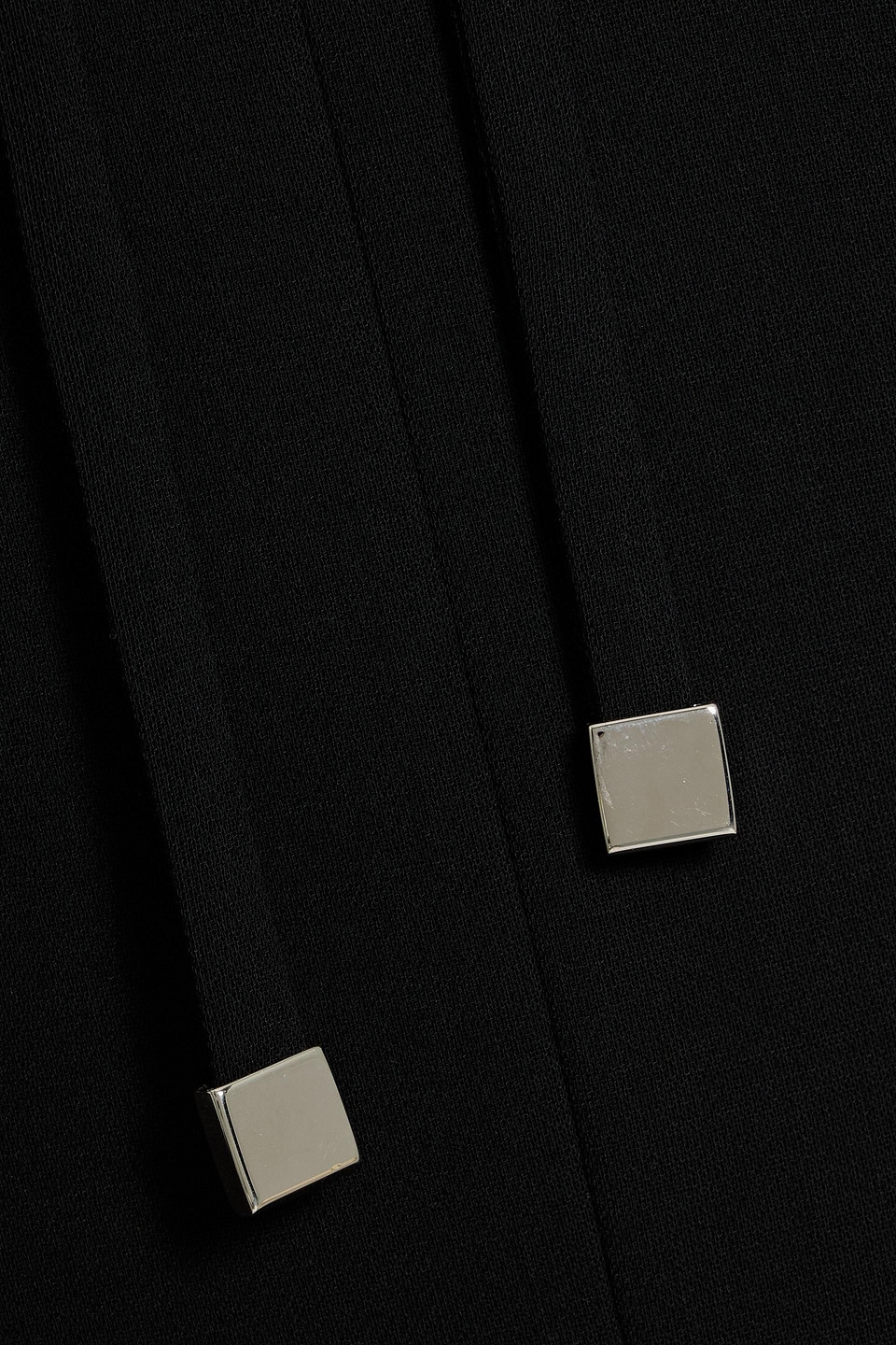 Gabriela Hearst Beko Ribbed Wool And Crepe Mini Dress In Black