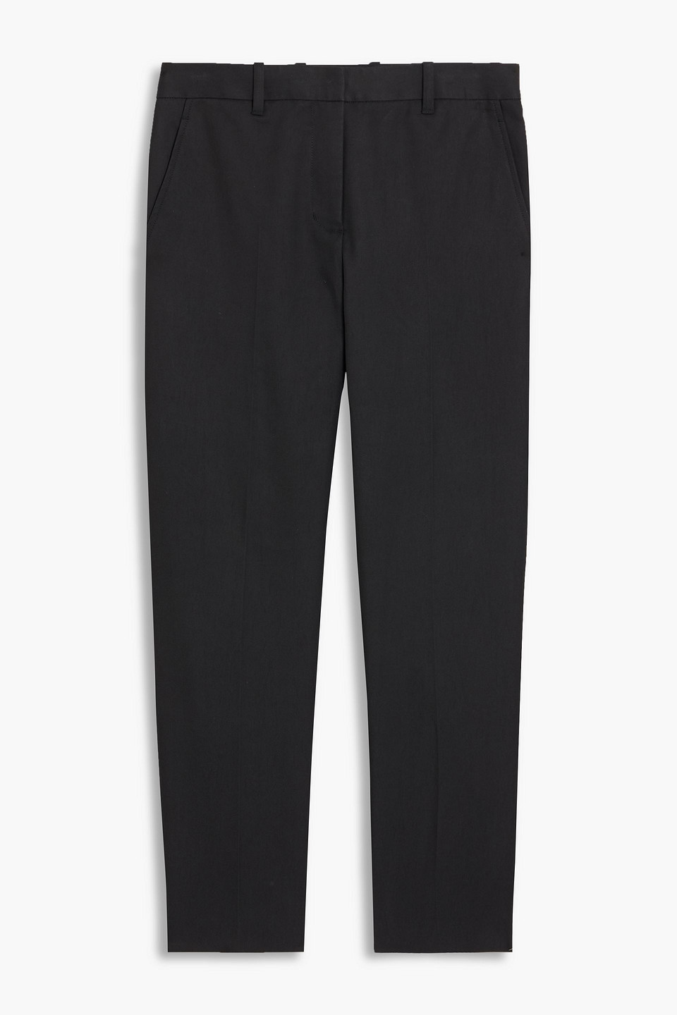 3.1 phillip lim - cotton-blend twill tapered pants - black - us 2