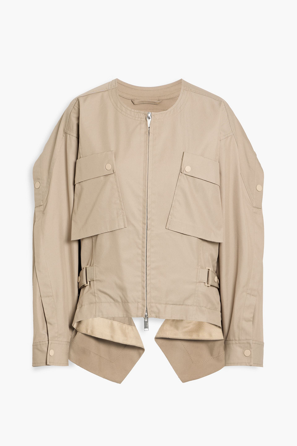 3.1 Phillip Lim Snap-detailed Cotton-blend Twill Jacket In Brown