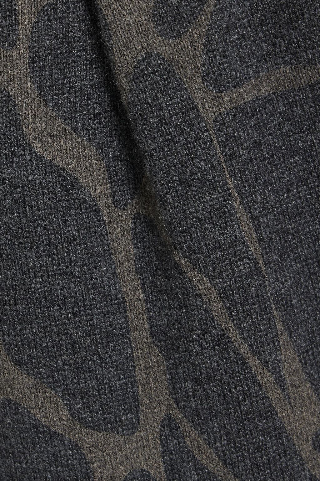 BRUNELLO CUCINELLI Track Pants aus einer Woll-Kaschmir-Seidenmischung mit Print