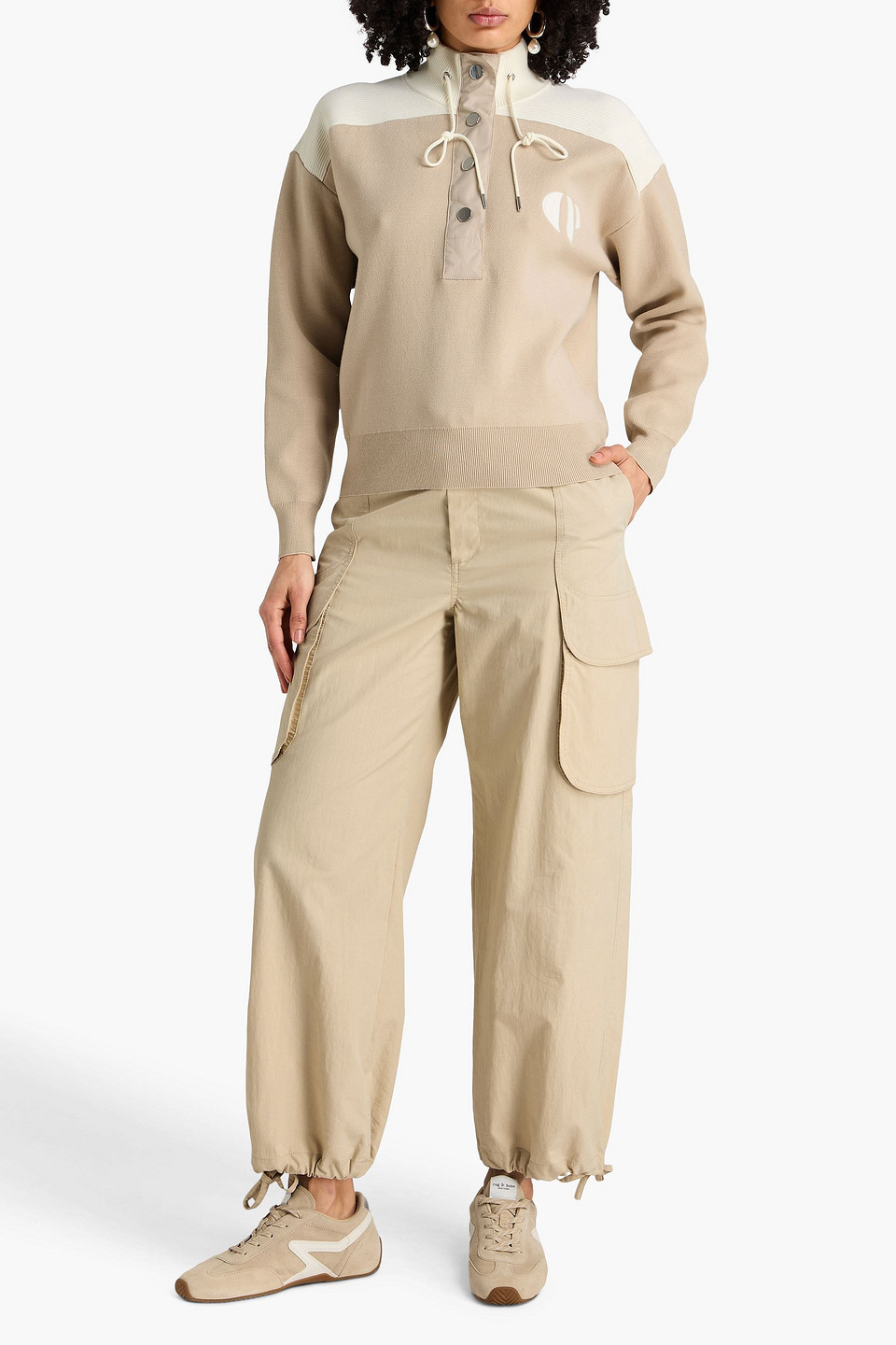  Claudie Pierlot - Strickpullover Mit Shell-besatz - Neutral - S 
