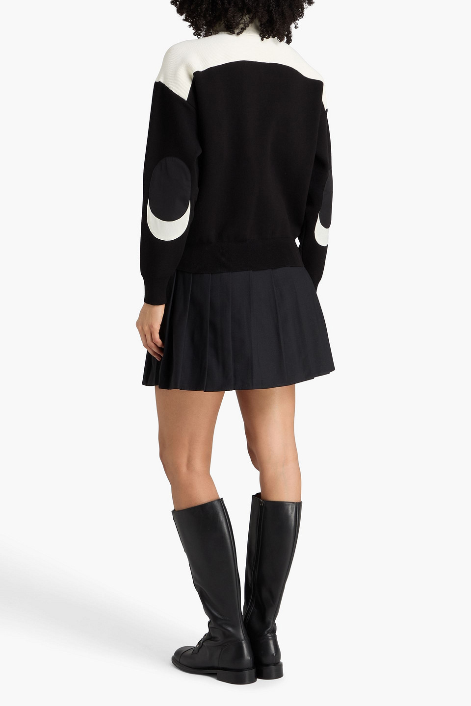  Claudie Pierlot - Strickpullover Mit Shell-besatz - Schwarz - 1 