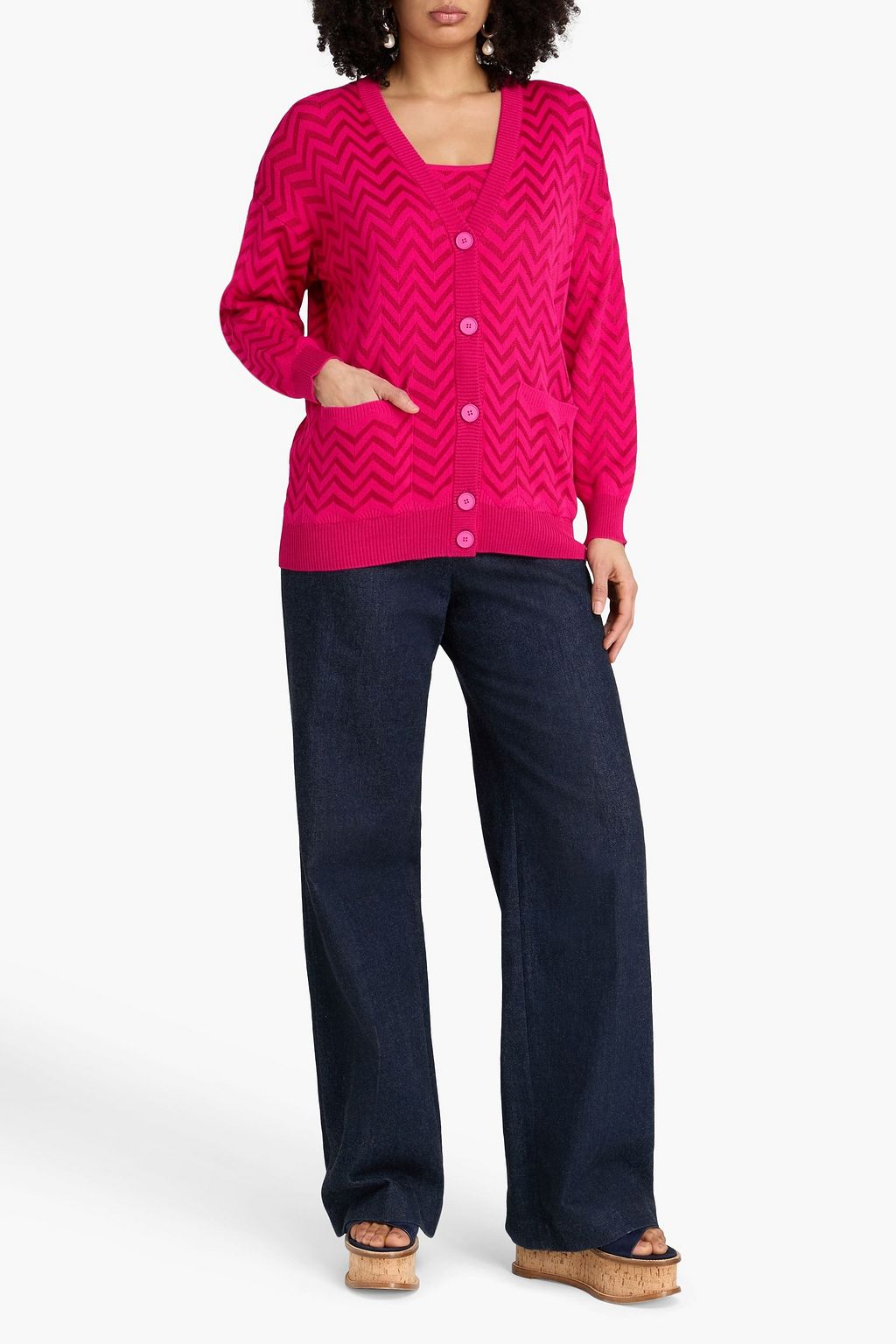 Missoni 開襟ニット MISSONI Crochet-knit cotton-blend cardigan | THE OUTNET