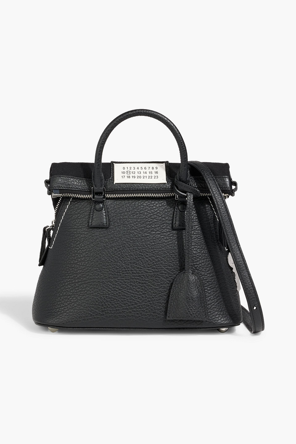 maison margiela - 5ac classique pebbled-leather tote - black - onesize
