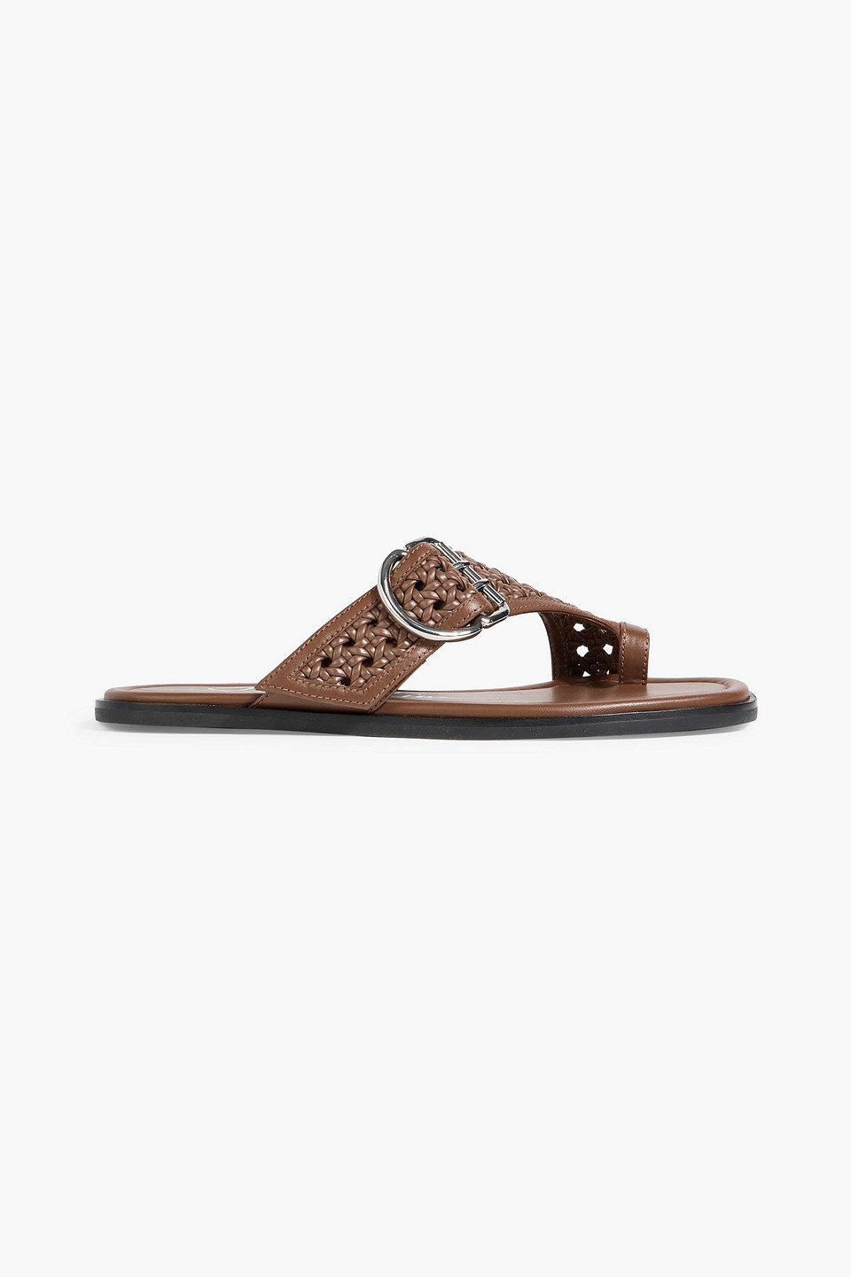 3.1 phillip lim - z-strap macramé leather sandals - brown - eu 36
