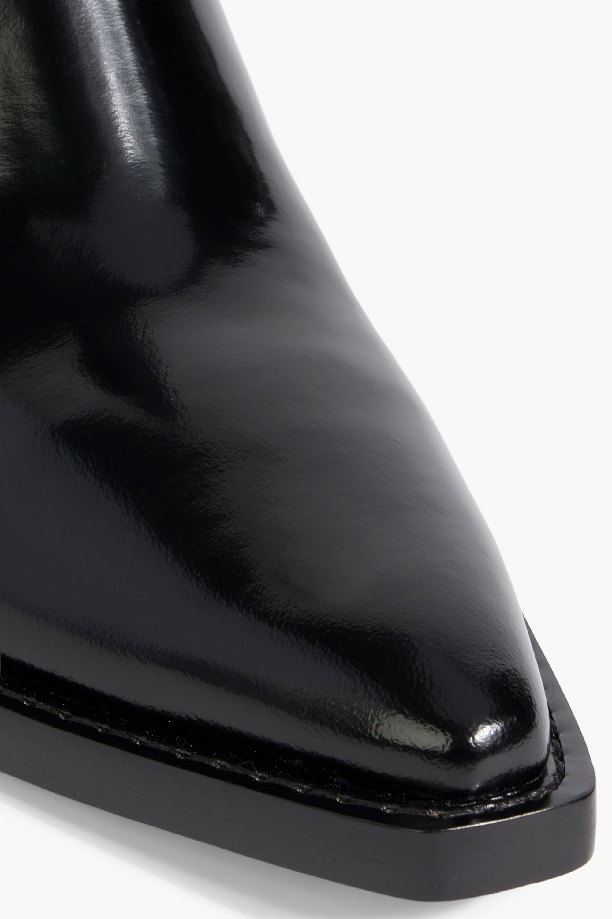 3.1 Phillip Lim - Downtown glossed-leather ankle boots | Plush