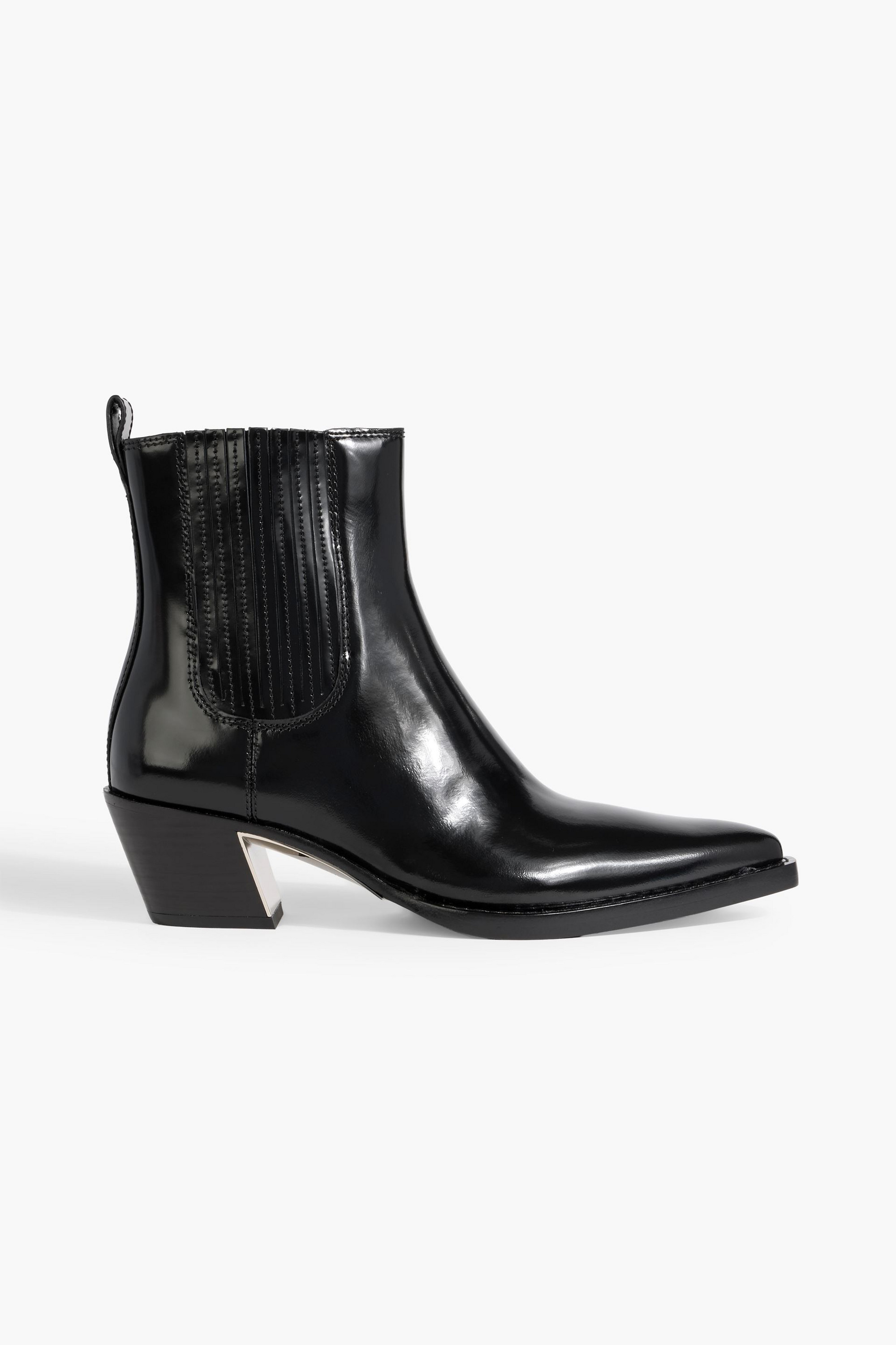 3.1 Phillip Lim - Downtown glossed-leather ankle boots | Plush