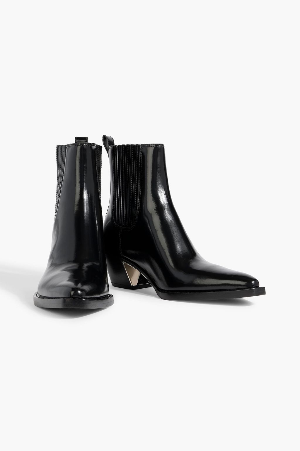 3.1 PHILLIP LIM Alexa leather-trimmed suede ankle boots | THE OUTNET