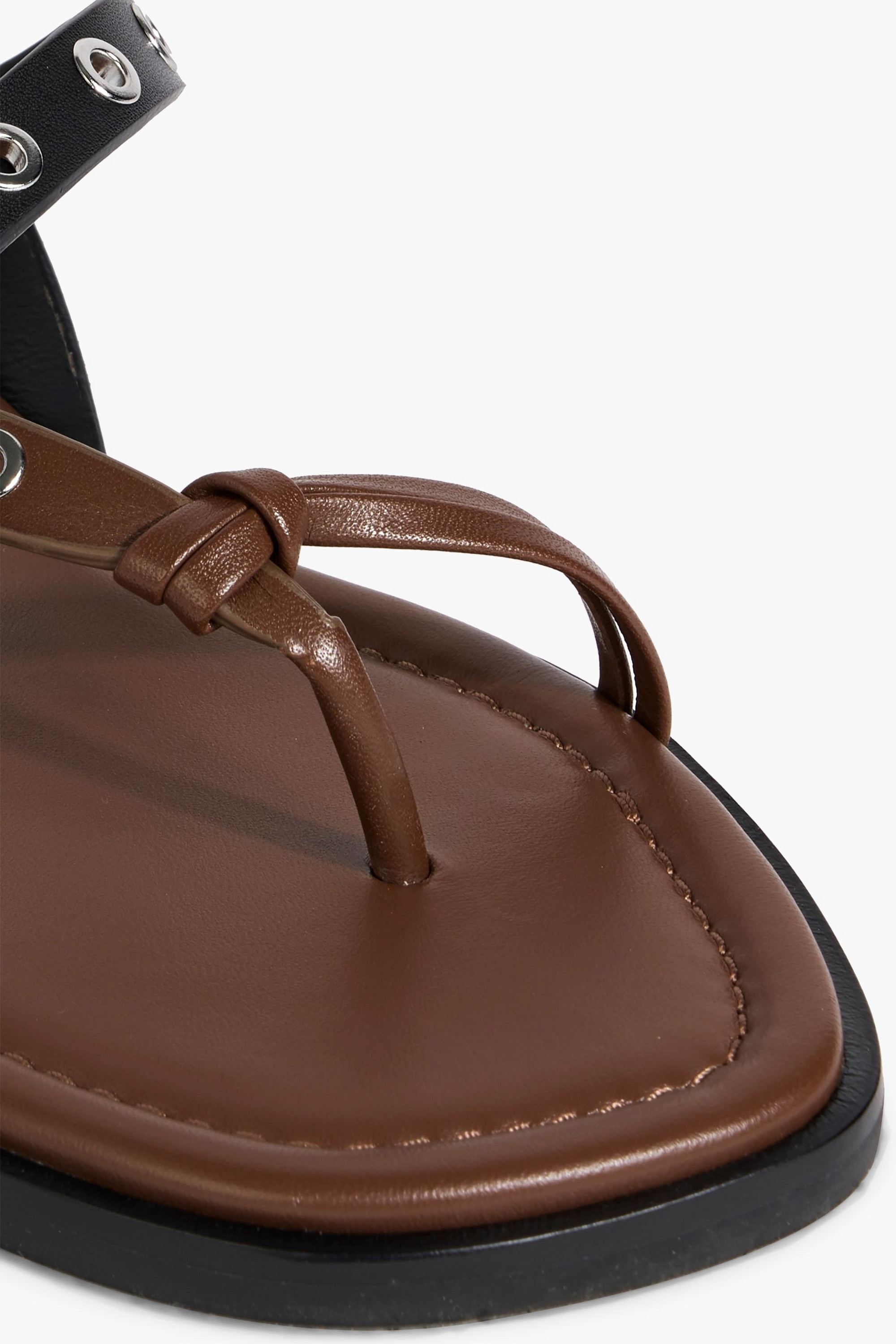 3.1 Phillip Lim Two-tone leather slingback sandals thumbnail